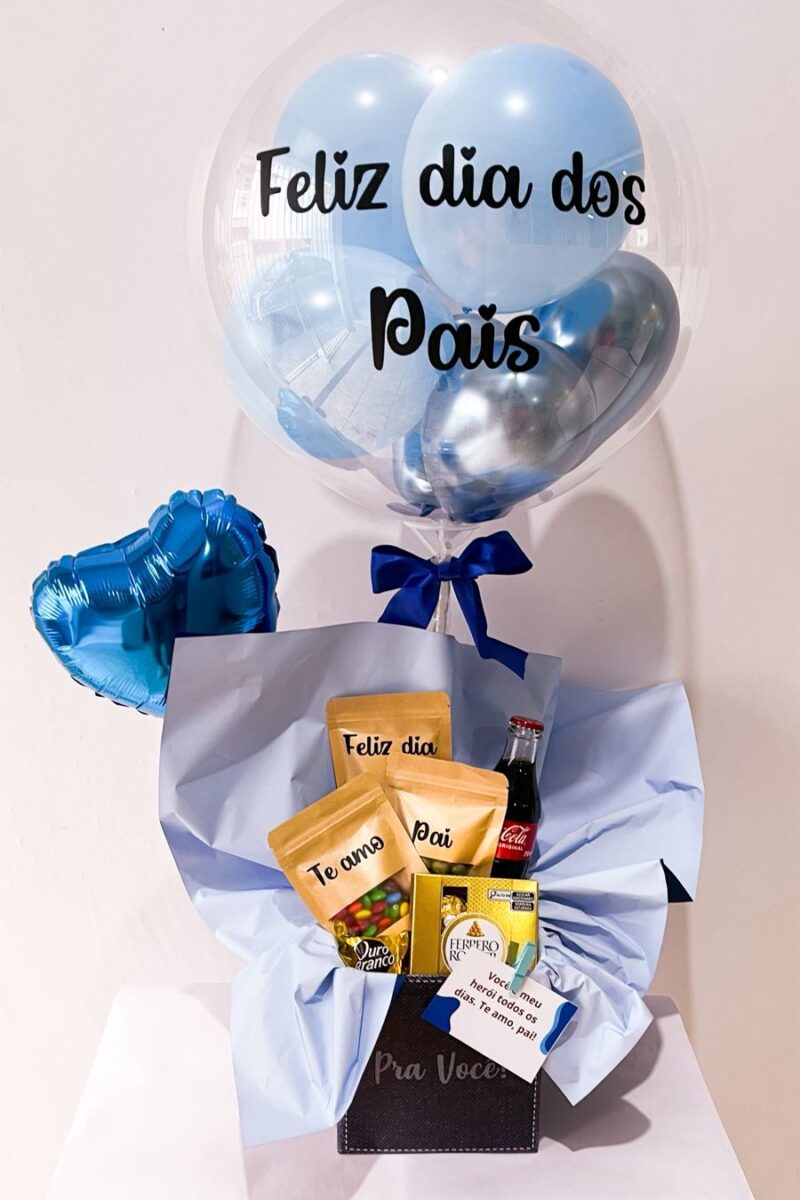 Cesta de chocolate do dia dos pais